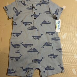 Carter's Blue Textured Baby Garment